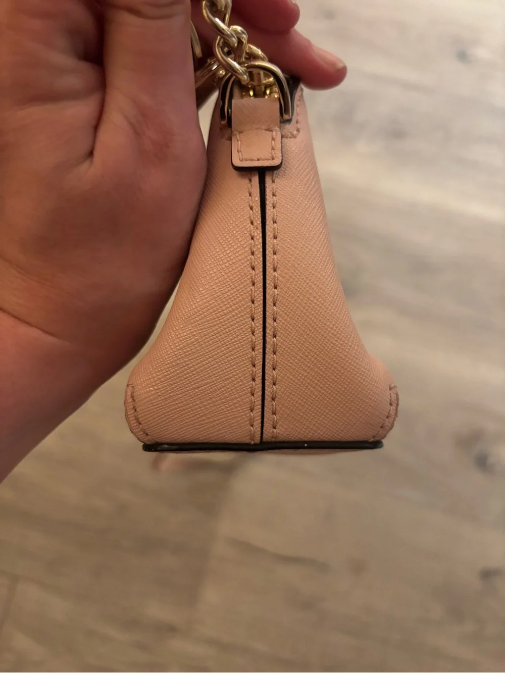 kate spade Blush Pink Leather Dome Crossbody with Chain Strap